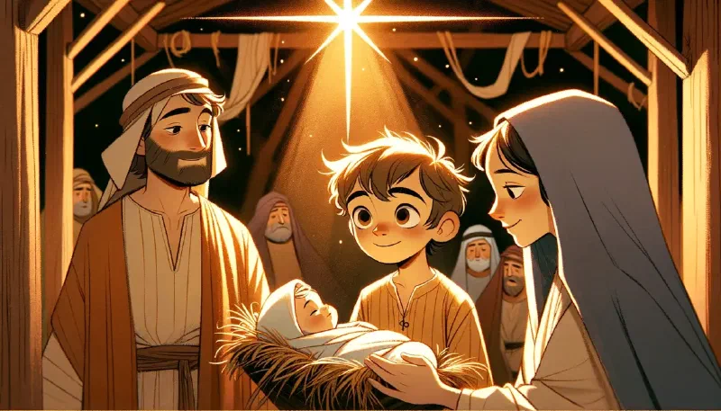 Ilustración de «El Regalo De Mateo»