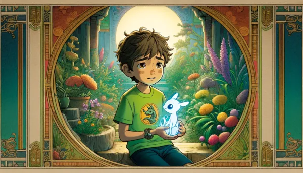 Ilustración de «Carlos y el Dragón de Cristal: La Luz en la Oscuridad»