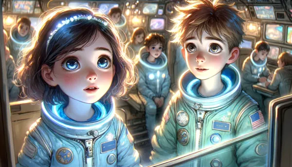 Ilustración de «Navidad en la Estación Espacial»