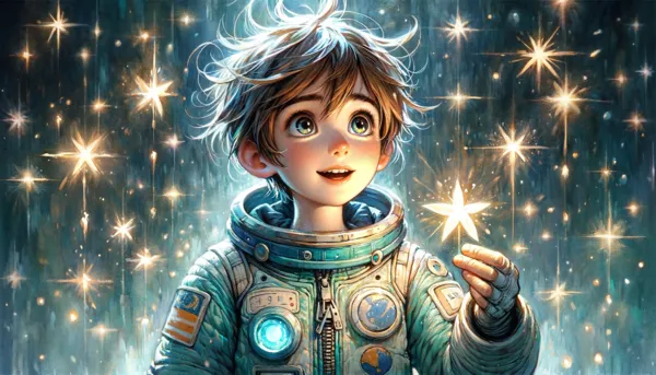 Ilustración de «Navidad en la Estación Espacial»