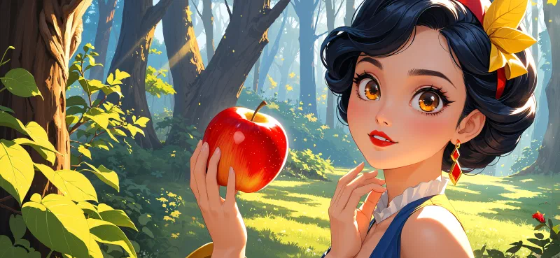 Ilustración de «Blancanieves y los Siete Enanitos»