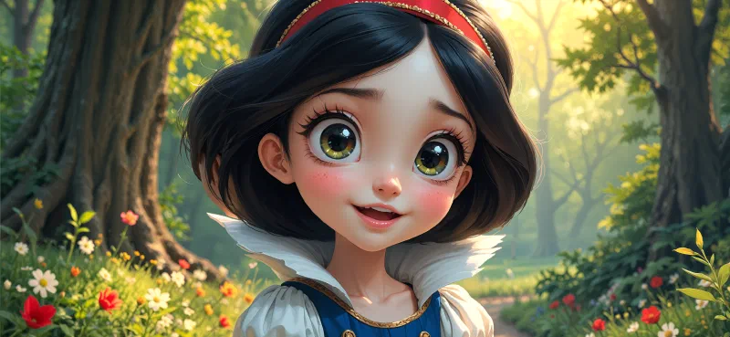 Ilustración de «Blancanieves y los Siete Enanitos»