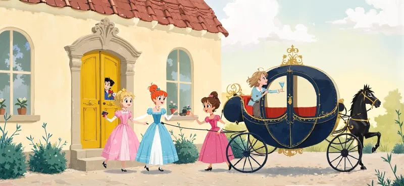 Ilustración de «Cenicienta y la Fiesta Primaveral»