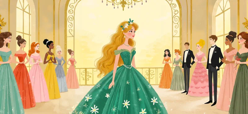 Ilustración de «Cenicienta y la Fiesta Primaveral»