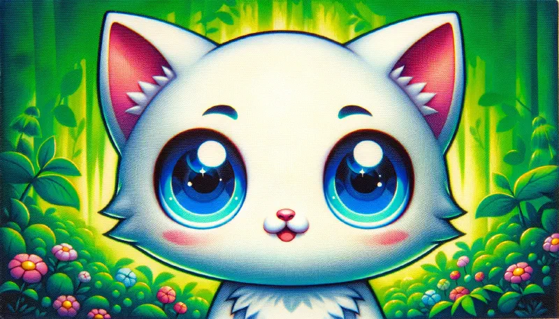 Ilustración de «El Gatito y El Jardín Secreto»