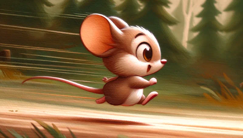 Ilustración de «El León y El Ratón»