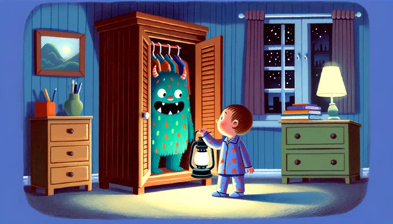 Ilustración de «El Monstruo De Las Emociones: Encuentro en la Oscuridad»