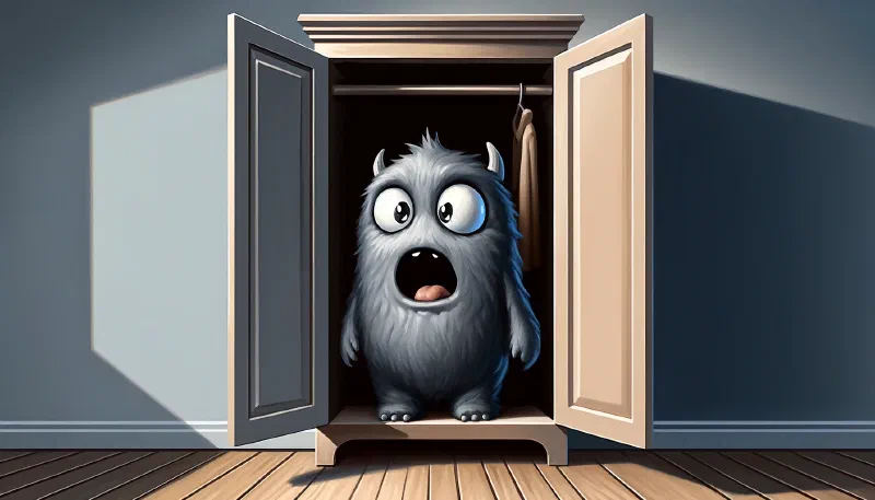 Ilustración de «El Monstruo De Las Emociones: Encuentro en la Oscuridad»