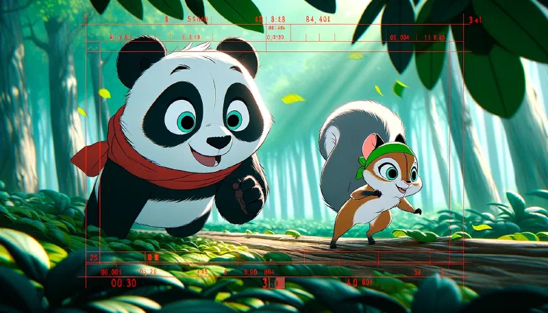 Ilustración de «El Panda y la Luna de Azúcar»
