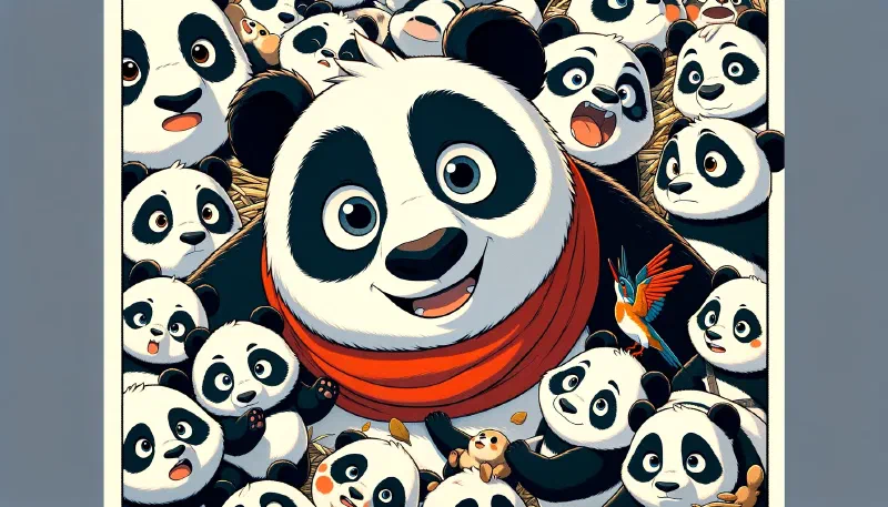 Ilustración de «El Panda y la Luna de Azúcar»