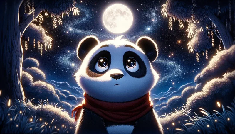 Ilustración de «El Panda y la Luna de Azúcar»