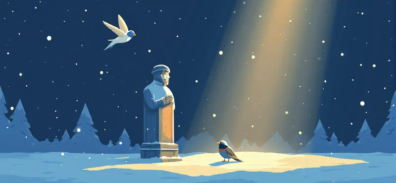 Ilustración de «El Príncipe Feliz y la Golondrina Valiente»