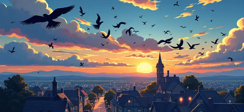 Ilustración de «El Príncipe Feliz y la Golondrina Valiente»