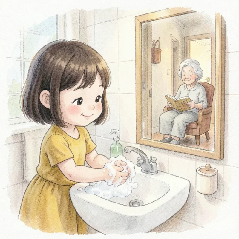 Ilustración de «Nora y el Secreto de las Manos de Jabón»