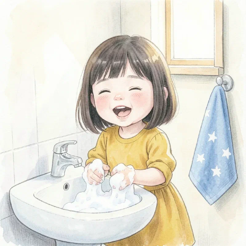 Ilustración de «Nora y el Secreto de las Manos de Jabón»