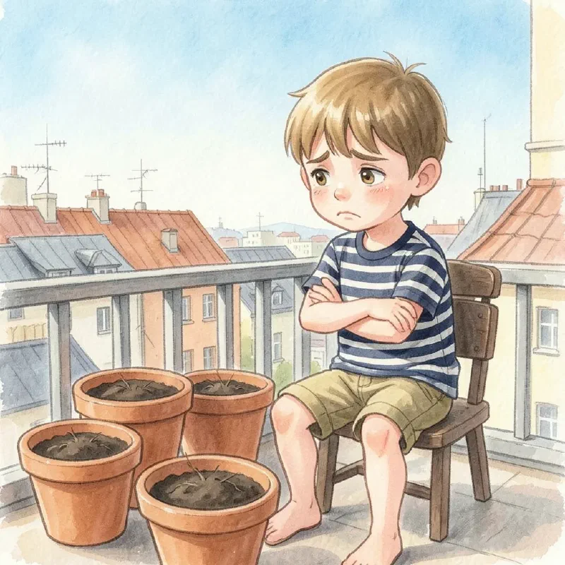 Ilustración de «Martín y el Huerto del Balcón»