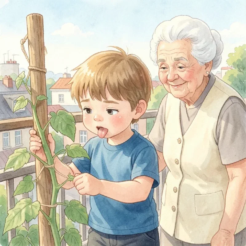 Ilustración de «Martín y el Huerto del Balcón»