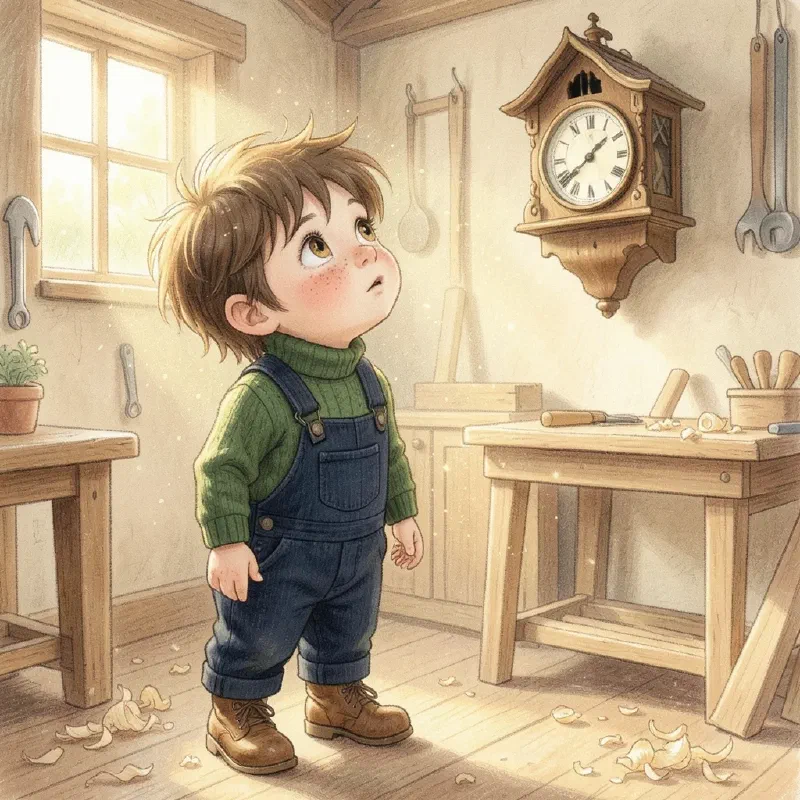 Ilustración de «Leo y el Secreto del Reloj de Cuco»