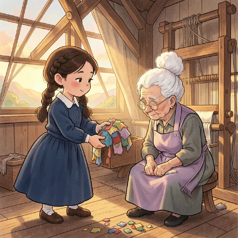 Ilustración de «Vera y la costurera de nubes»