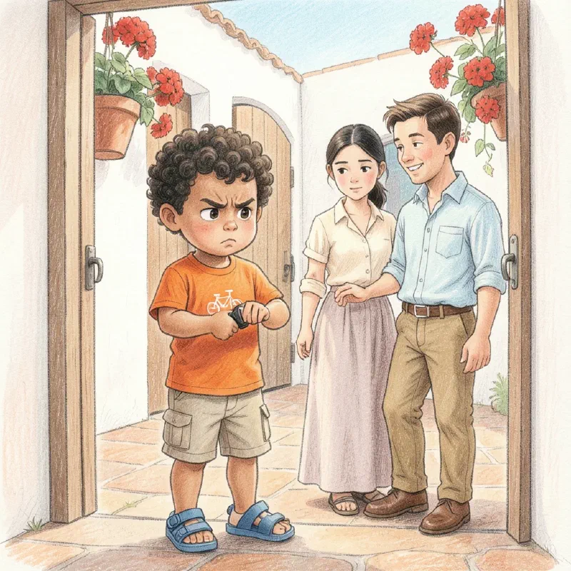 Ilustración de «Mateo y el Reloj de Arena de la Abuela Carmen»