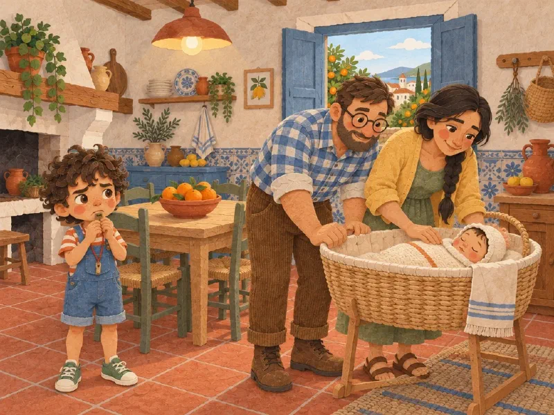 Ilustración de «Pau y la canción de la naranja»